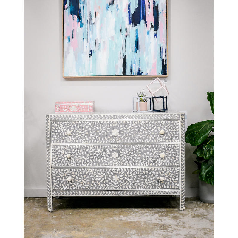 Bone Inlay - Chest Of Drawer - Seven/Six drawers