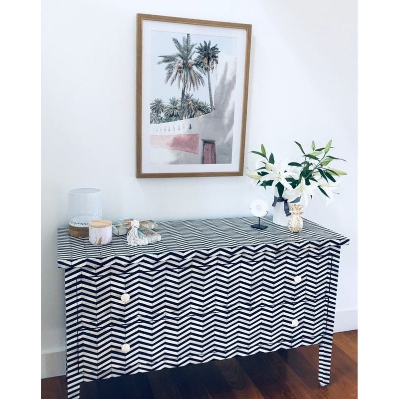 Bone Inlay - Chest Of Drawer - Seven/Six drawers