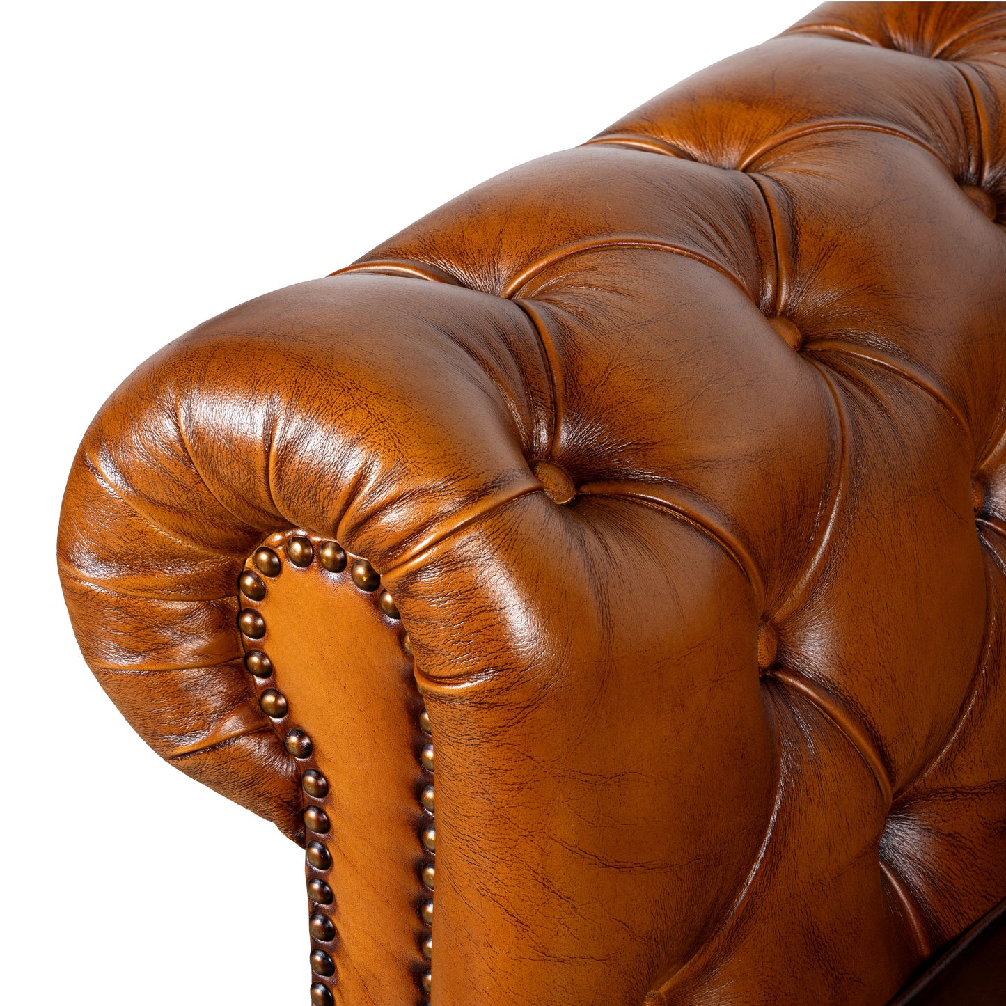 Vintage Brown Leather Prestige Collection Sofa set