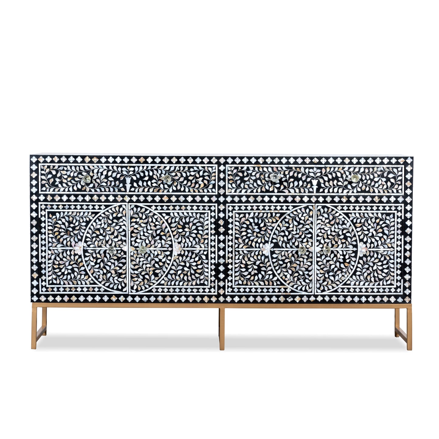 Mother of Pearl TV Cabinet / Sideboard Black