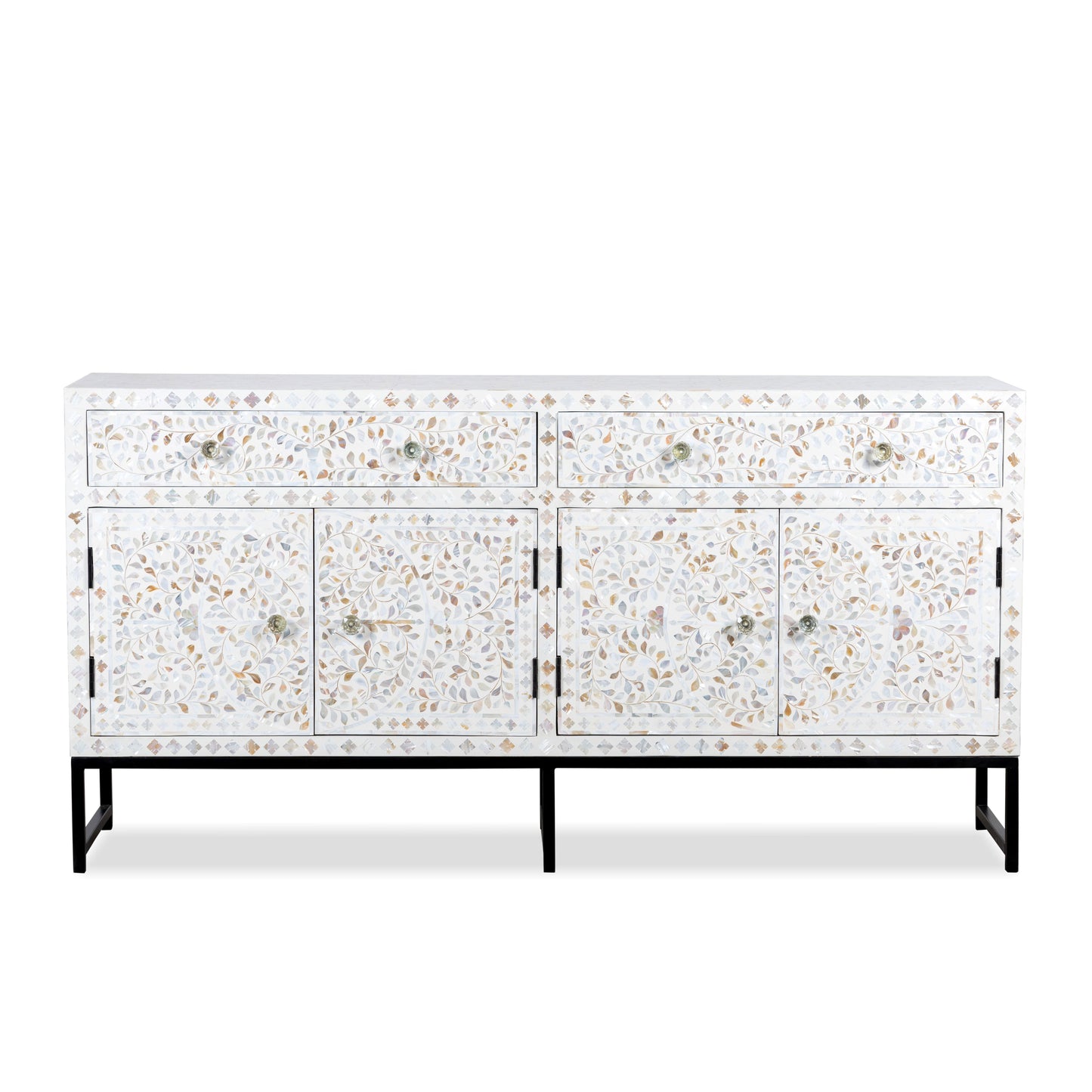 Mother of Pearl MOP - TV Cabinet / Sideboard White