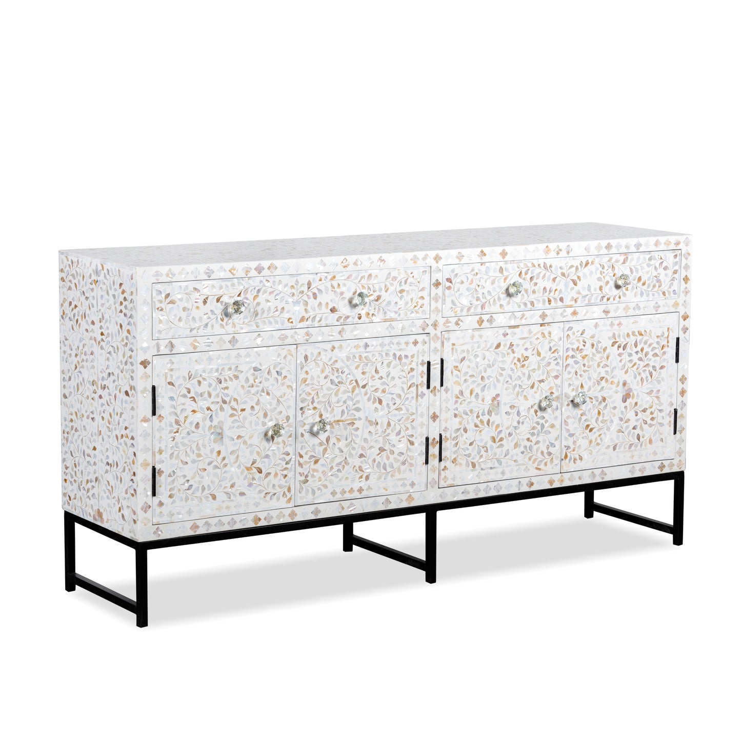 Mother of Pearl MOP - TV Cabinet / Sideboard White