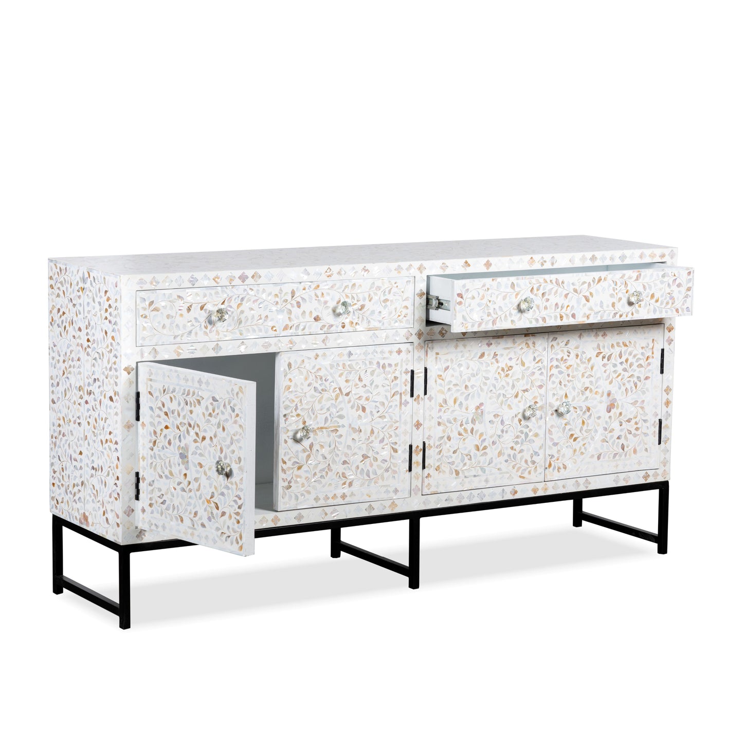 Mother of Pearl MOP - TV Cabinet / Sideboard White