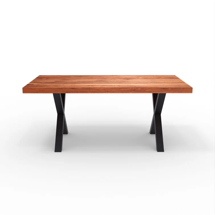 Straight Edge Acacia Dining Table