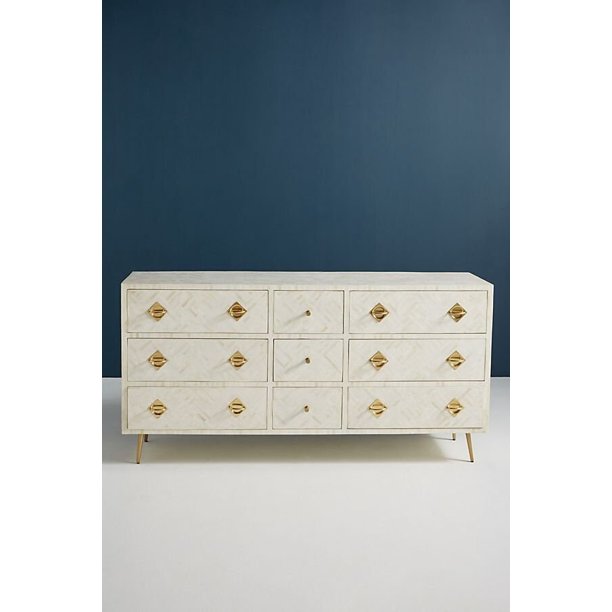 Bone Inlay - Chest Of Drawer - Nine drawers